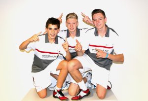Felix hammes, Lukas Junker und Lukas Scherf vom SV Fischbach